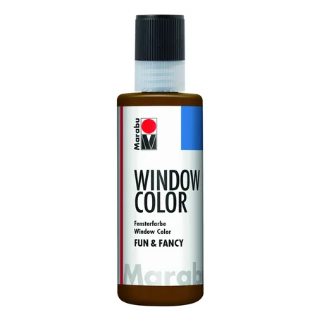 Marabu Window Color fun & fancy, dunkelbraun, 80 ml