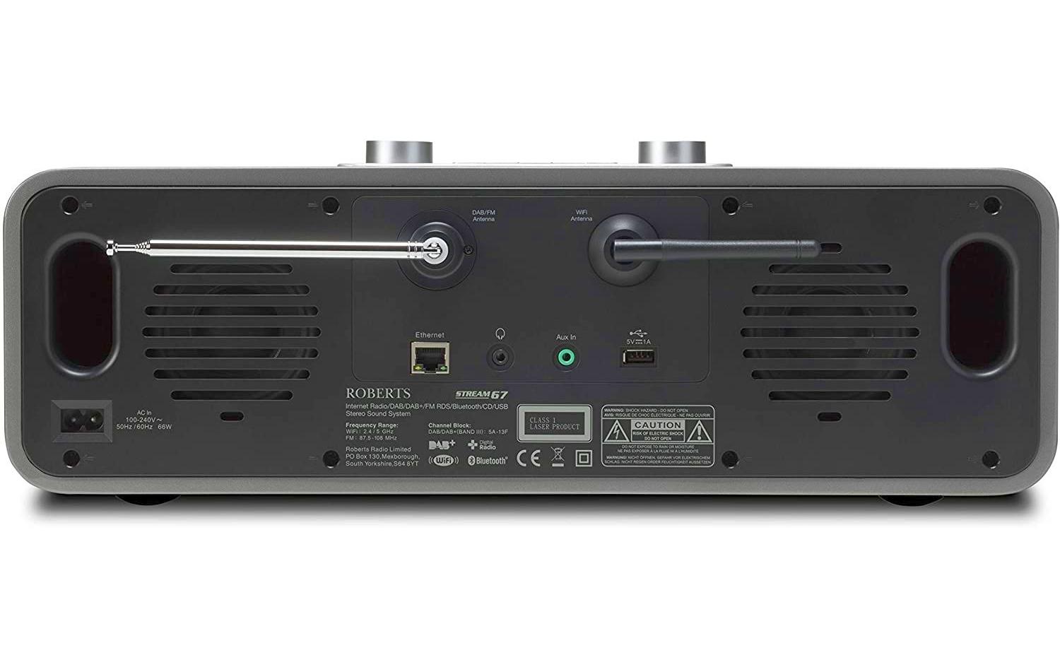 Internet Radio Stream 67 Silber<br>Smart-Audiosystem