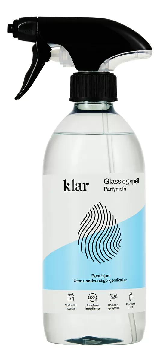 Klar Glasspray - 500 ml.