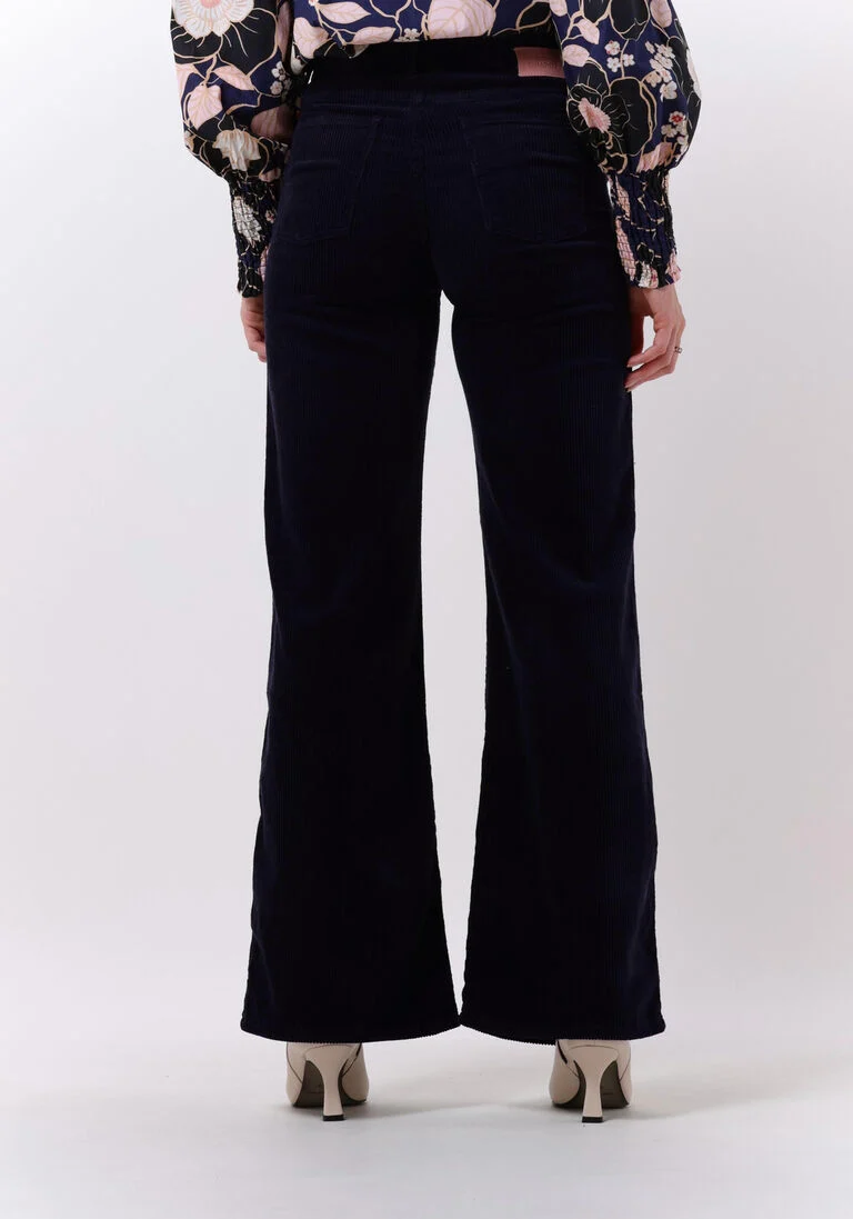 FABIENNE CHAPOT donkerblauwe fabienne chapot wijde broek eva cord wide leg trousers