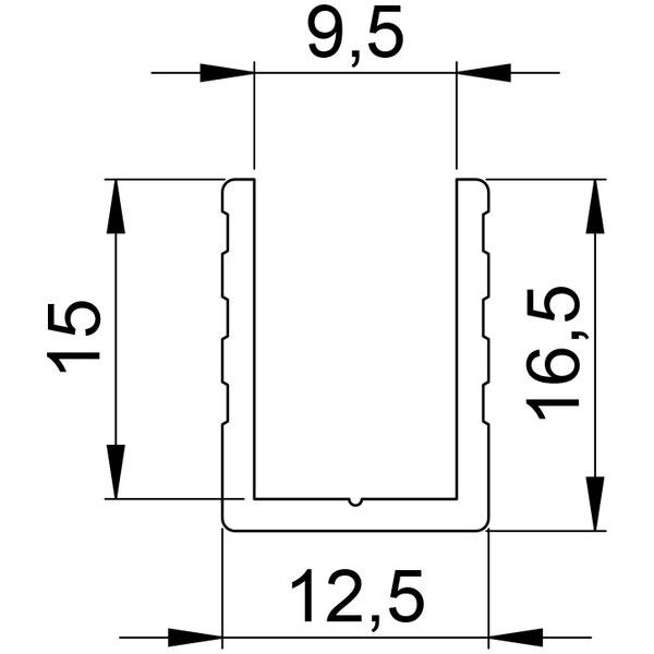 Adam Hall 6240 Capping Channel 9,5mm