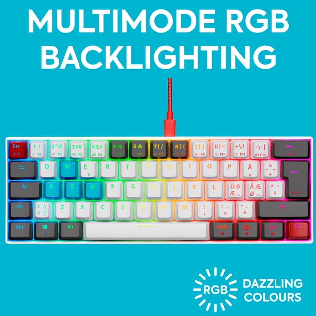 NOS C-450 Mini PRO RGB gaming-tastatur (Tilt)