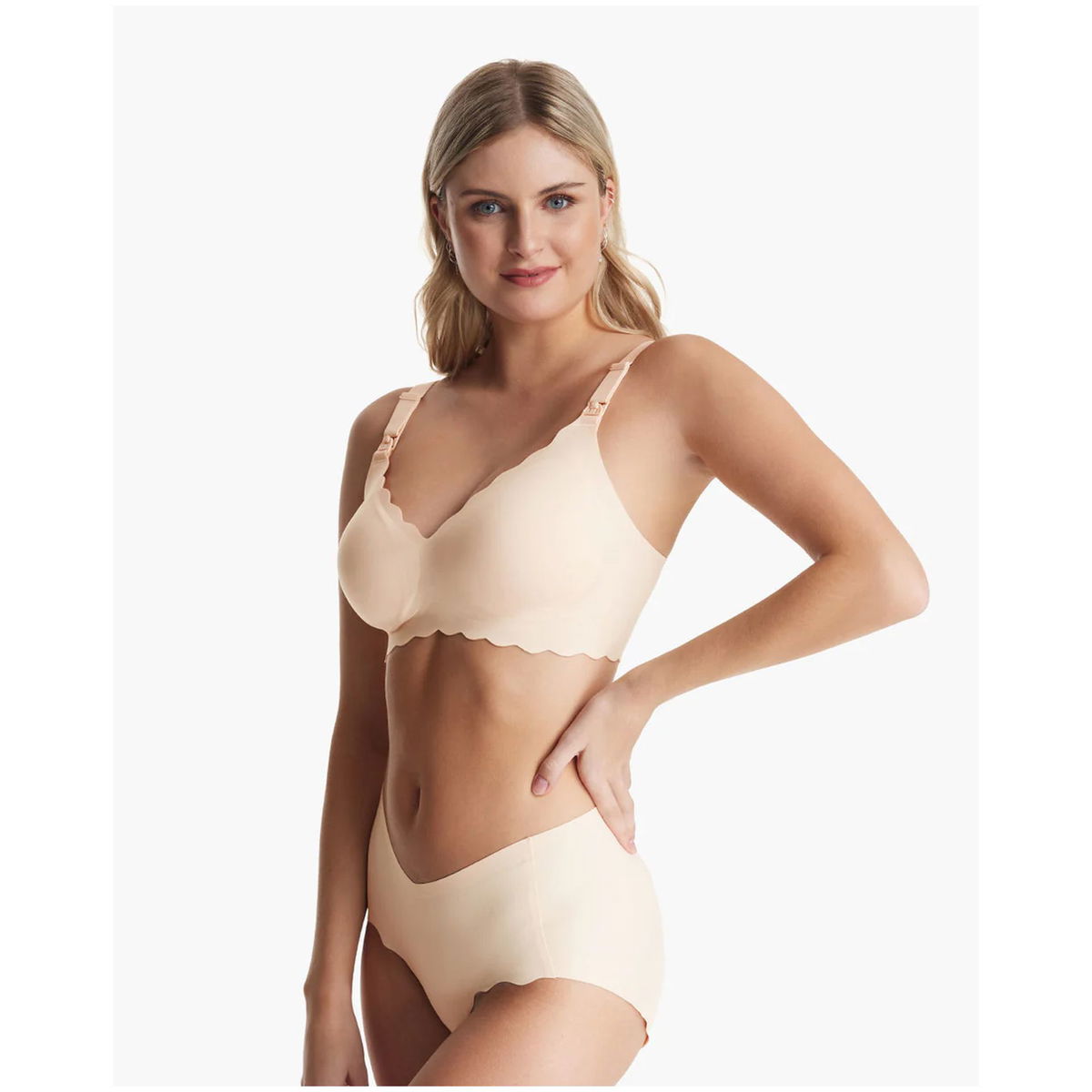 MomcozyMomcozy   YN46 Jelly Strip nahtloser Push-up Still BH beige XL