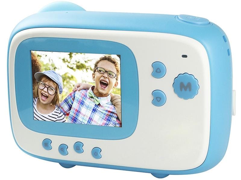 Agfa Fotokamera Realkids Instant Cam Blau Sofortbildkamera mit Thermopapier-Drucktechnik