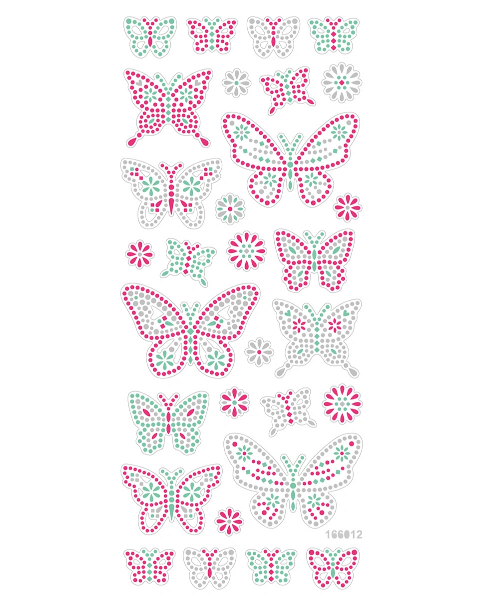Crystal-Sticker SOMMER 5-teilig in bunt