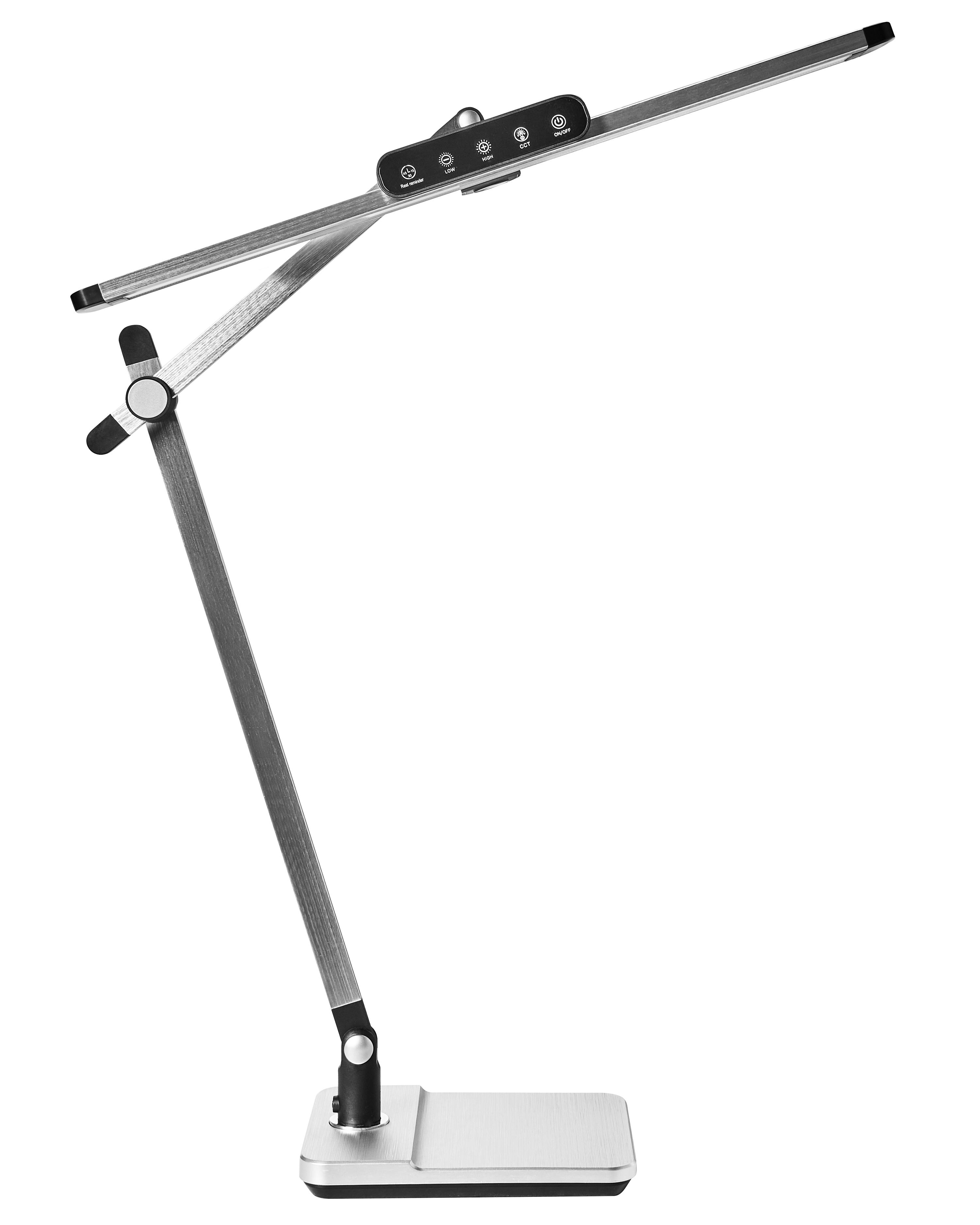 LED bureaulamp SERPENS met dimmer Zilver