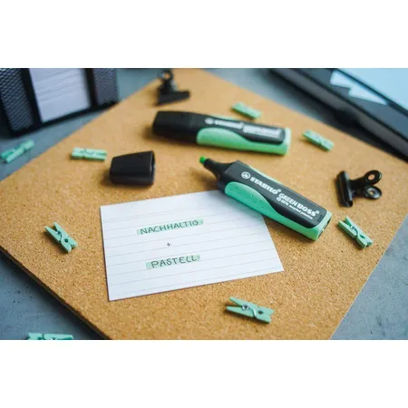 Umweltfreundlicher Textmarker - STABILO GREEN BOSS Pastel - Einzelstift - Hauch von Minzgrün