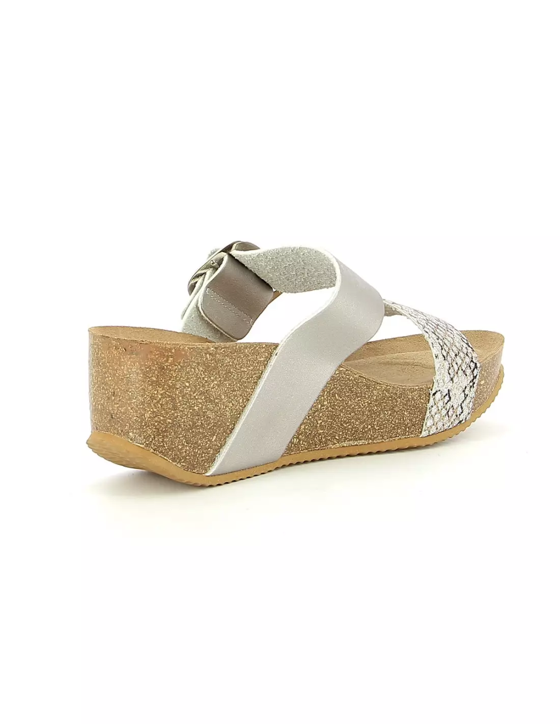 K DAQUES COPLA PYTON ARGENT - Sandales & nu-pieds Argent