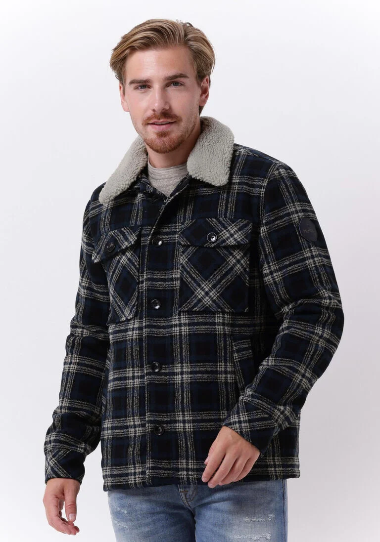 DSTREZZED donkerblauwe dstrezzed jack carpenter big tartan