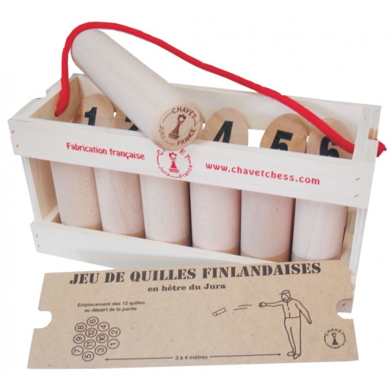 Quilles finlandaises Casier bois