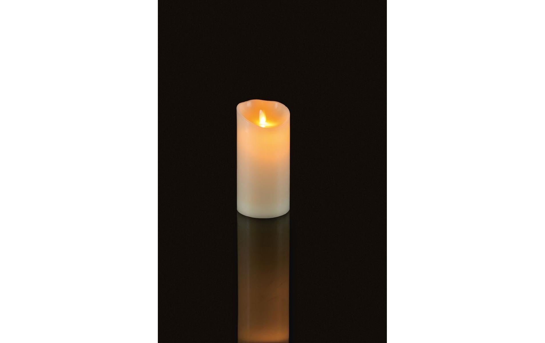 STT LED-Kerze »Magic Candle Ivory M Ø 9 x 18 cm Warmweiss«