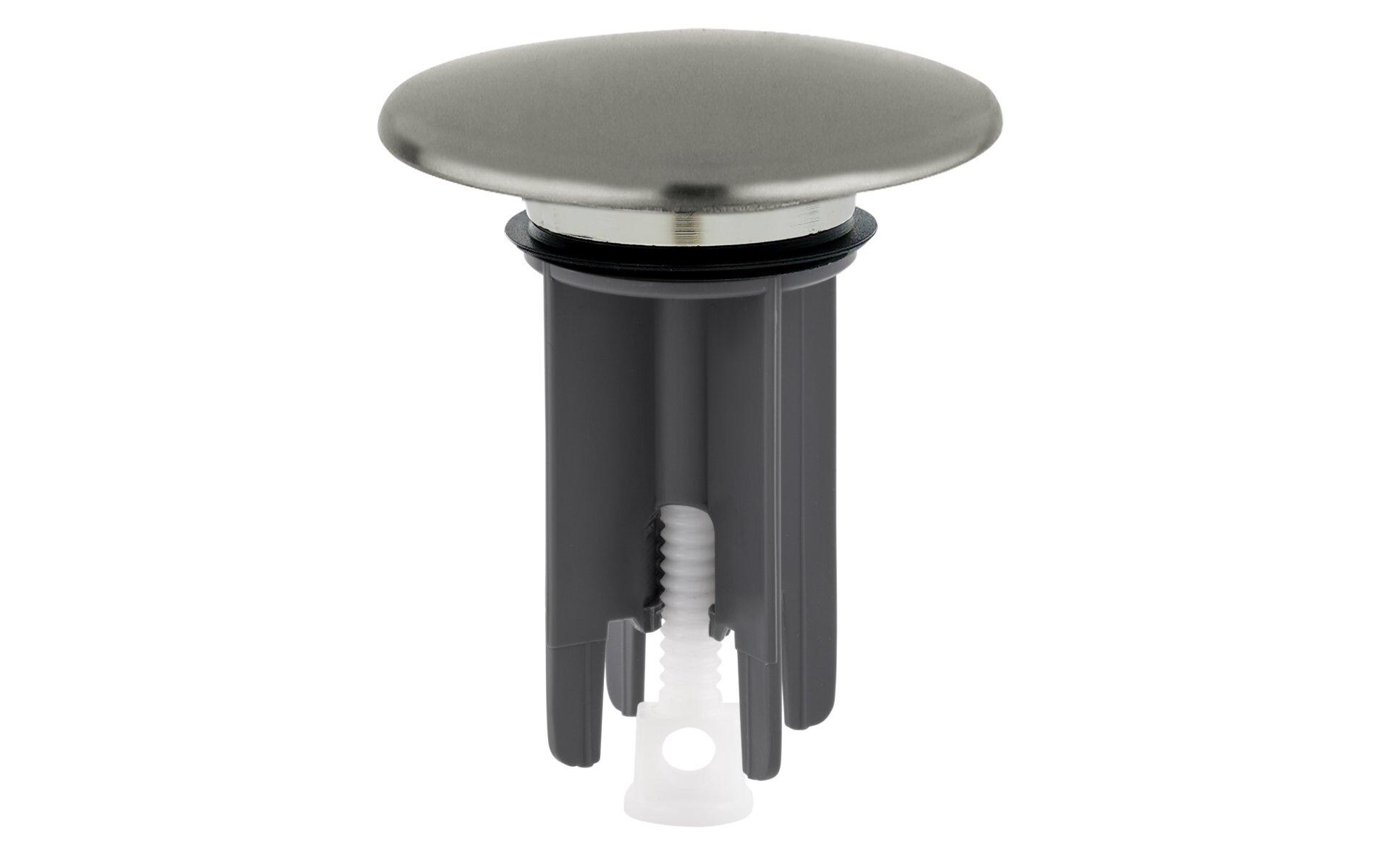 Waschbeckenstöpsel Snap Ø 63 mm, NickelVentilstopfen Snap, Nickel gebürstet