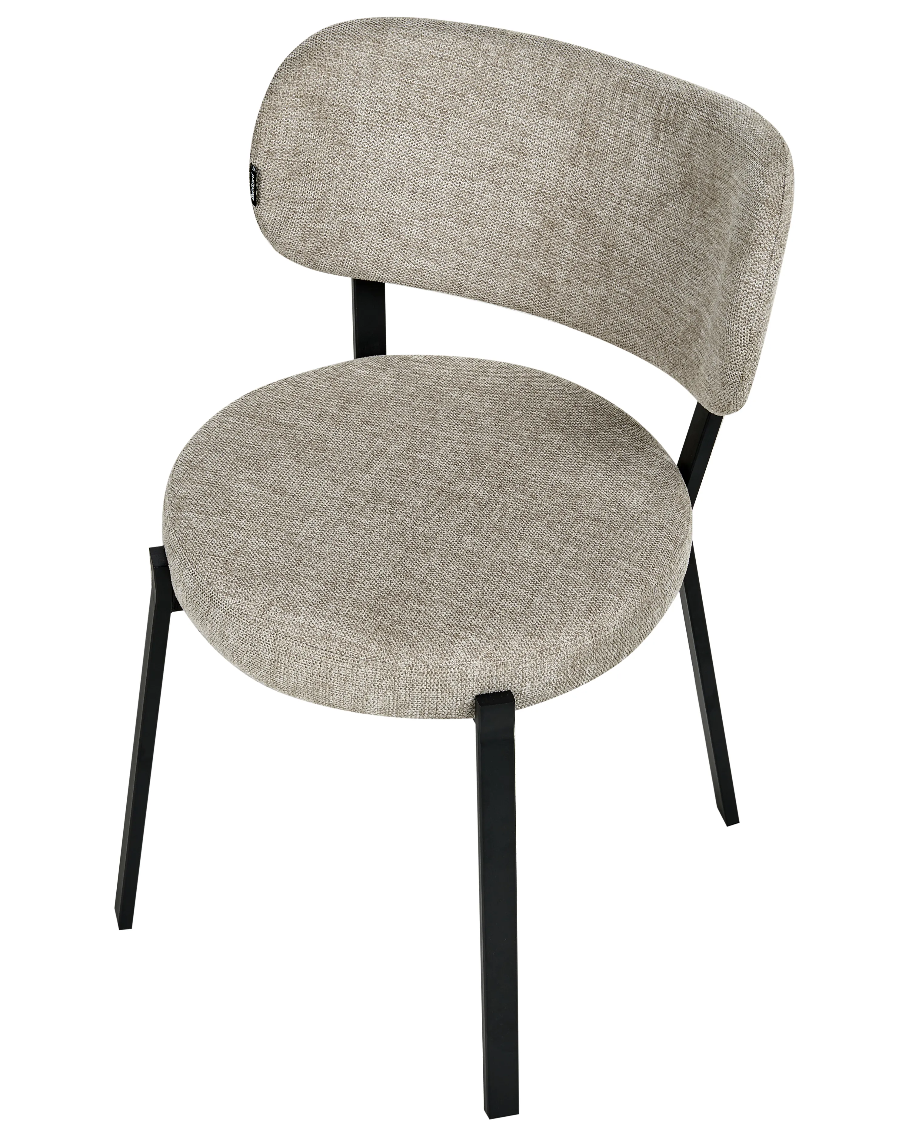 Set van 2 eetkamerstoelen BRONTE Stof Beige