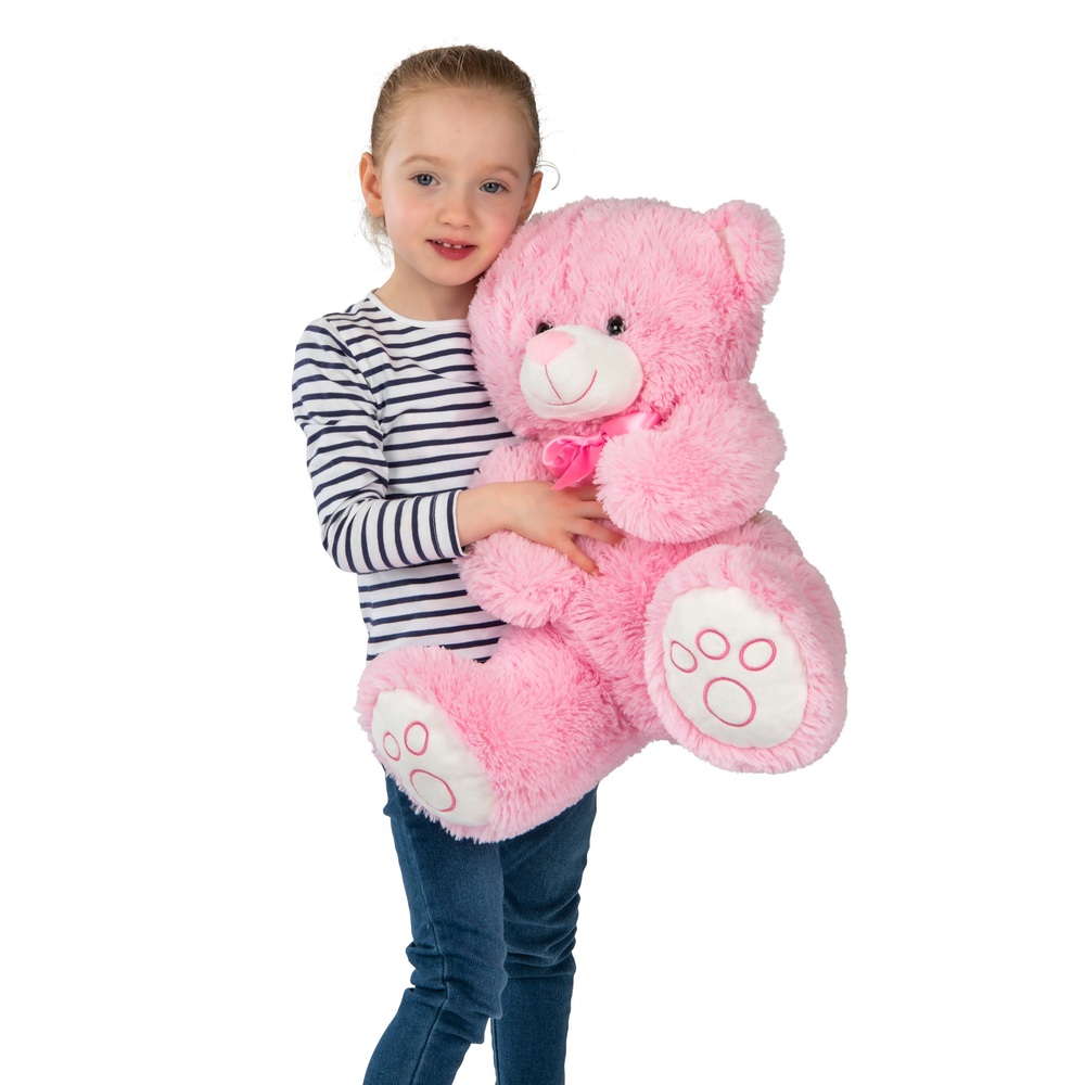 43 cm großer sitzender Teddybär – Rosa