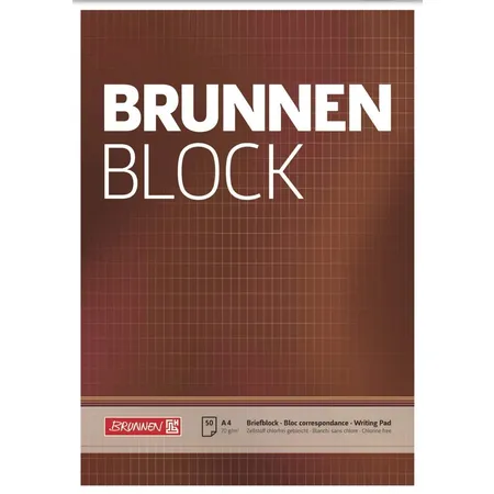 BRUNNEN Briefblock, 70g/m², A4, 50 Blatt