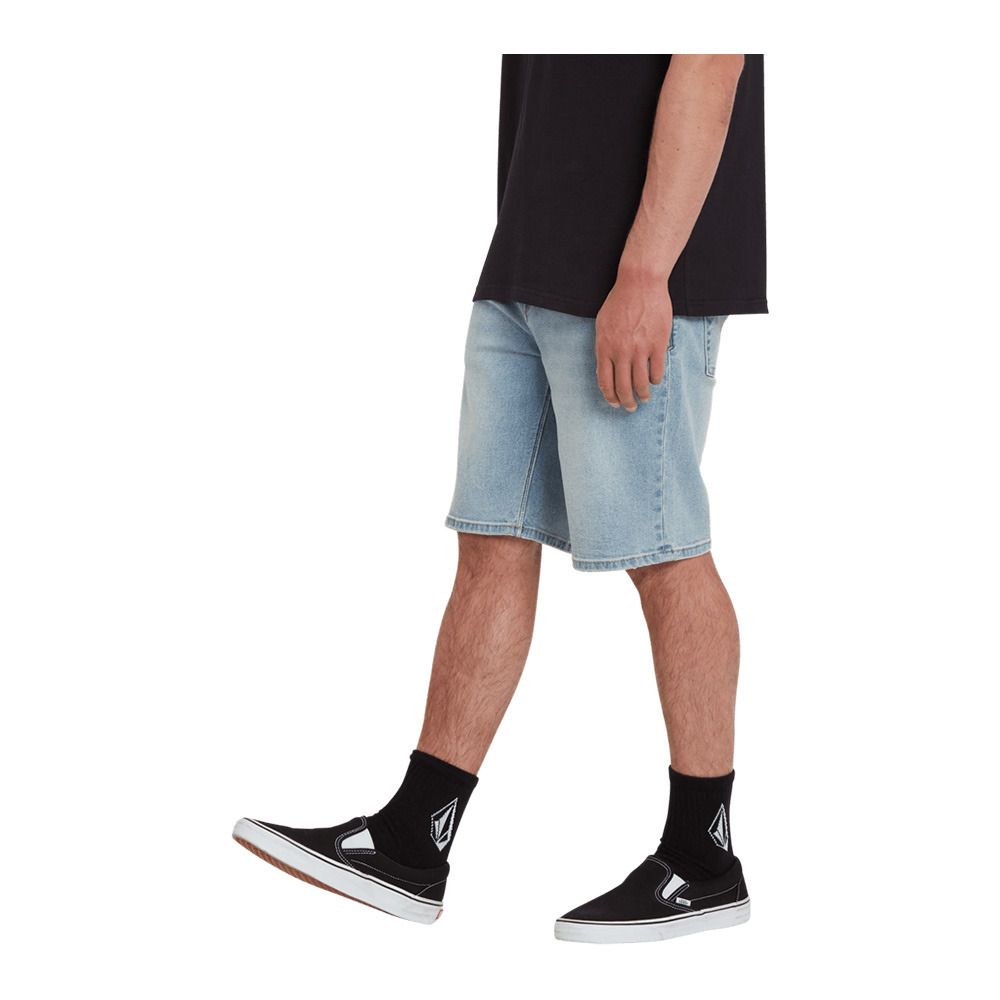 Volcom SOLVER DENIM - Short Homme worker indigo vintage