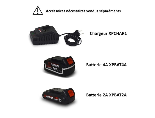 X-PERFORMER - Coupe bordure sans fil Coupe bordures batterie 20v - xpcb20li-t - tête de coupe ori...