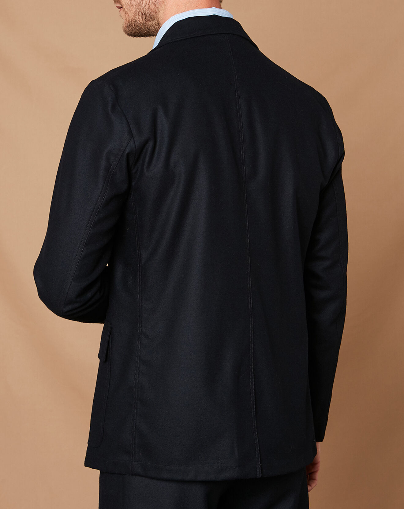 Hartford Veste 100% Laine Jet marine foncé