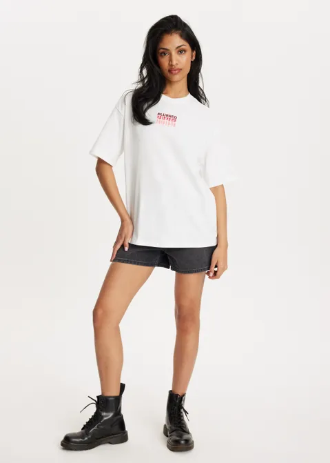 T-shirt met print dreams wit (WIT)