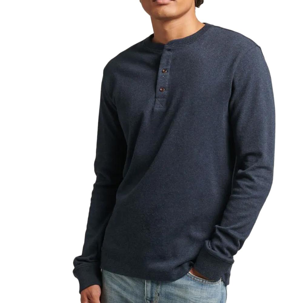 Superdry T-shirt Marine Homme Superdry Henley