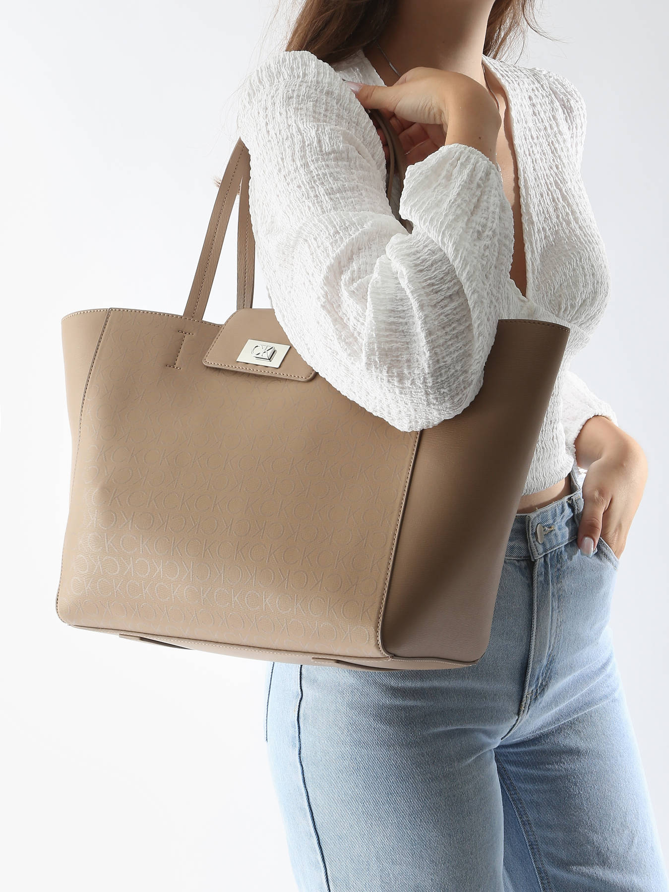 Cabas Ck push polyester recycl CALVIN KLEIN JEANS