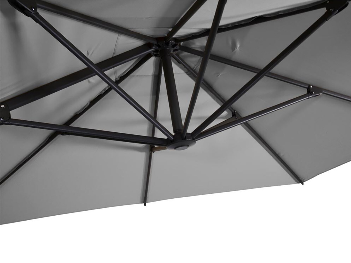 Lesli Living Libra 250 x 250 cm zweefparasol – Grey