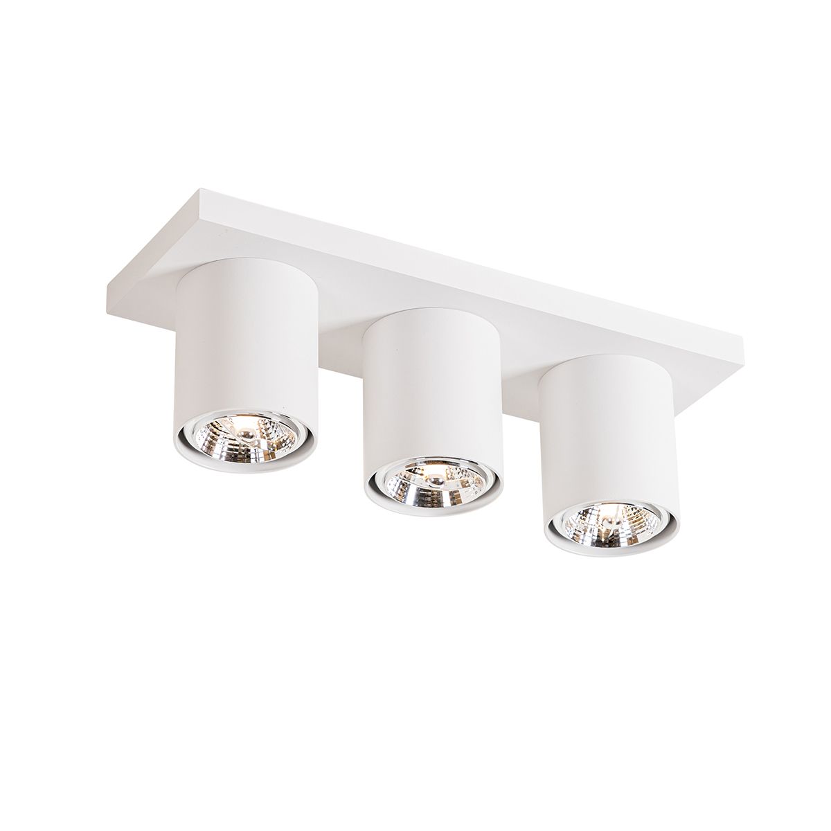 Moderne plafondspot wit 3-lichts - Tubo