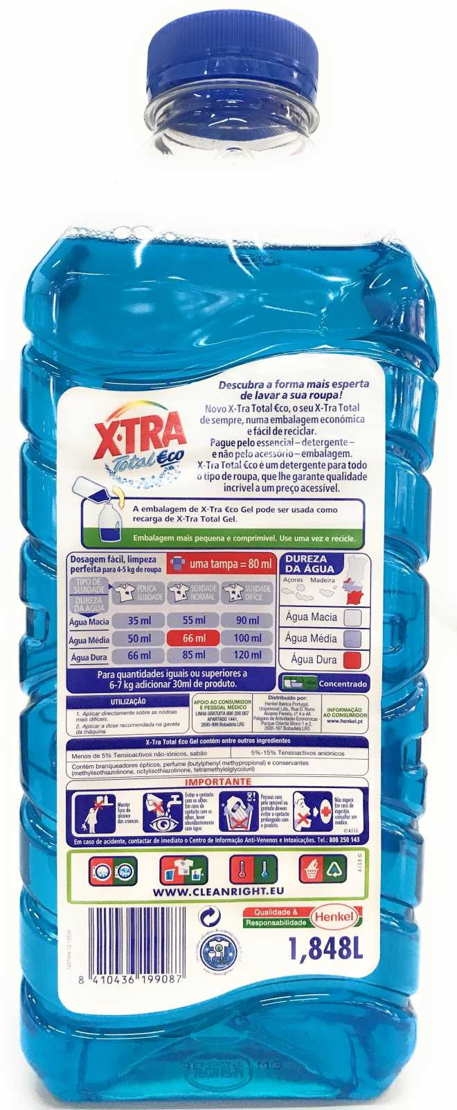 Detergente para roupa X.Tra Total Eco, 28 doses