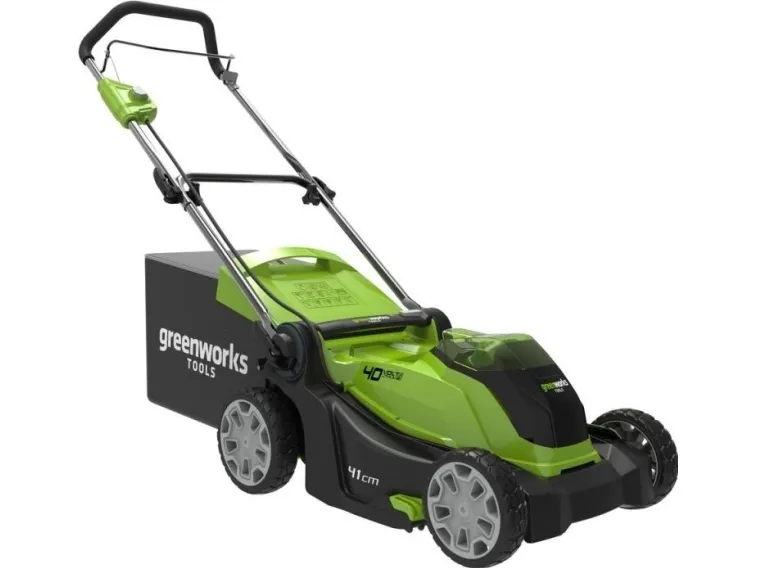 Greenworks G40LM41 Batteri Plæneklipper 40V - Inkl. 4 Ah Batteri og Oplader