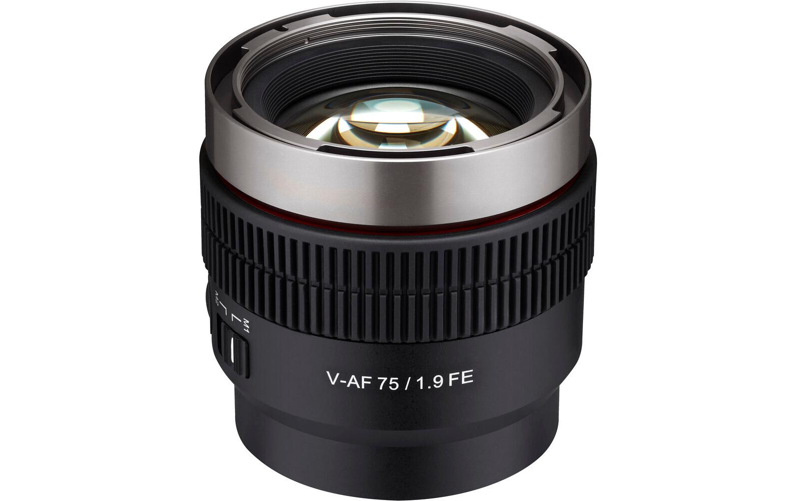 Festbrennweite V-AF 75mm T1.9 – Sony E-Mount<br>Hochwertiges Video-Autofokus-Objektiv