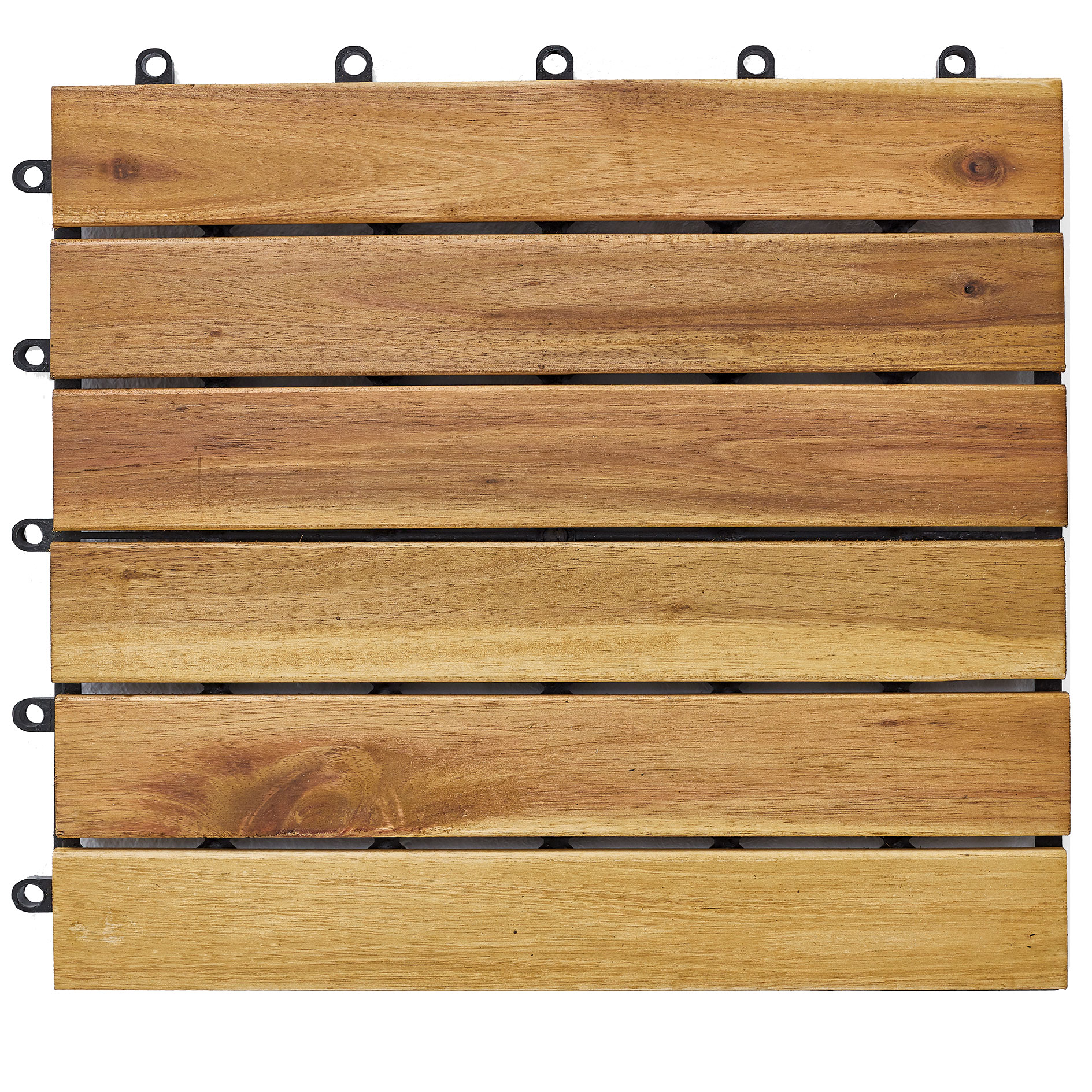 Holzfliese - Acacia Mangium - gerade - 30x30 cm