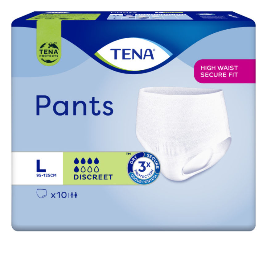 TENA Pants Discreet buksebleie str. L 10 stk