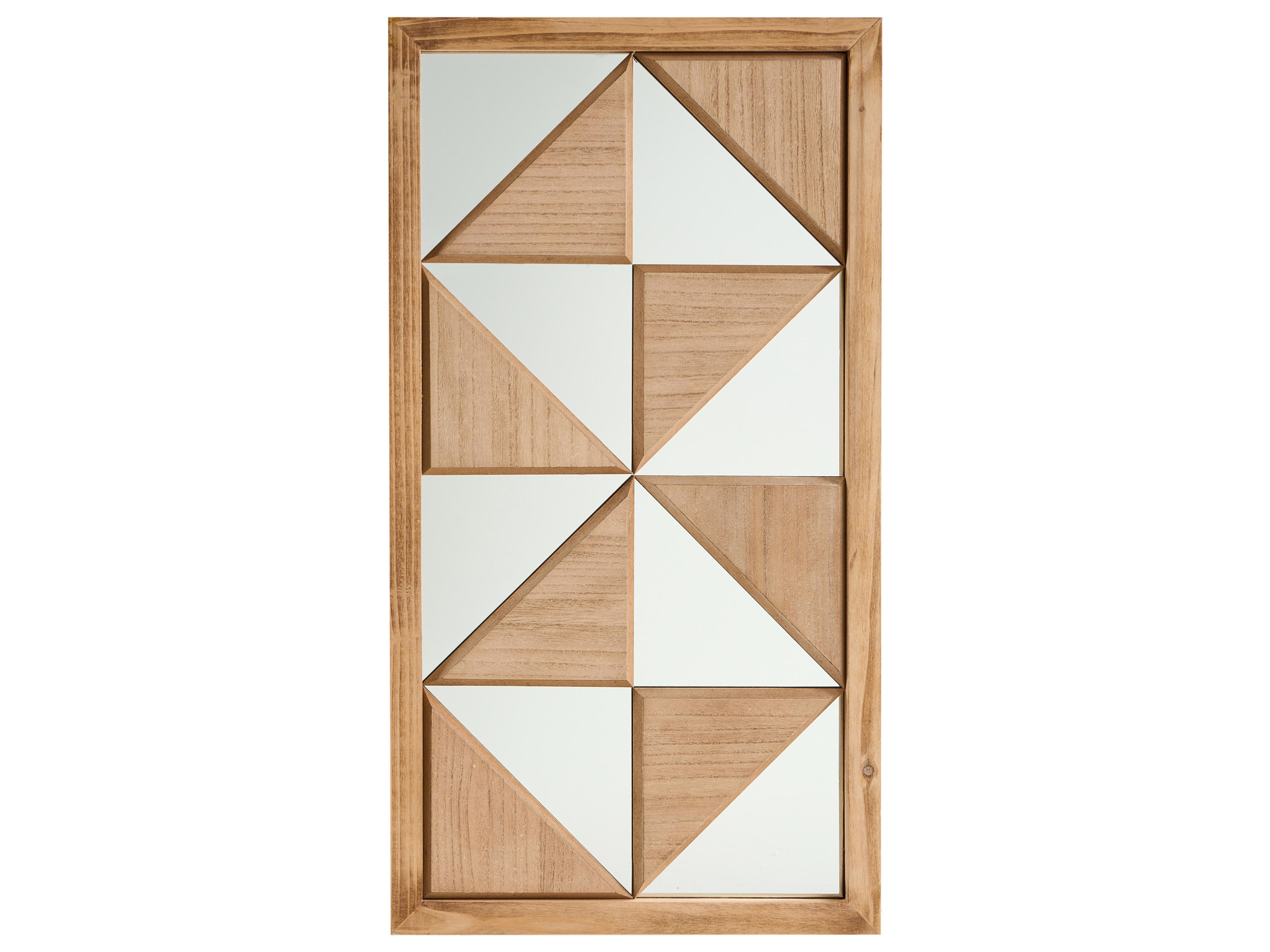 Wanddecoratie HIESVILLE Dennenhout 75 cm Lichtbruin