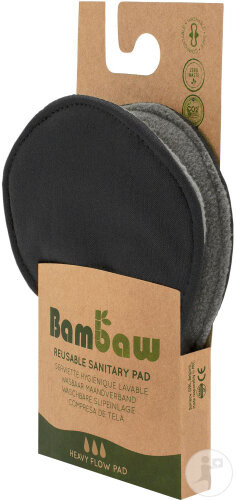 Bambaw Serviettes Hygiéniques Lavables Flux Abondant 1 Pièce