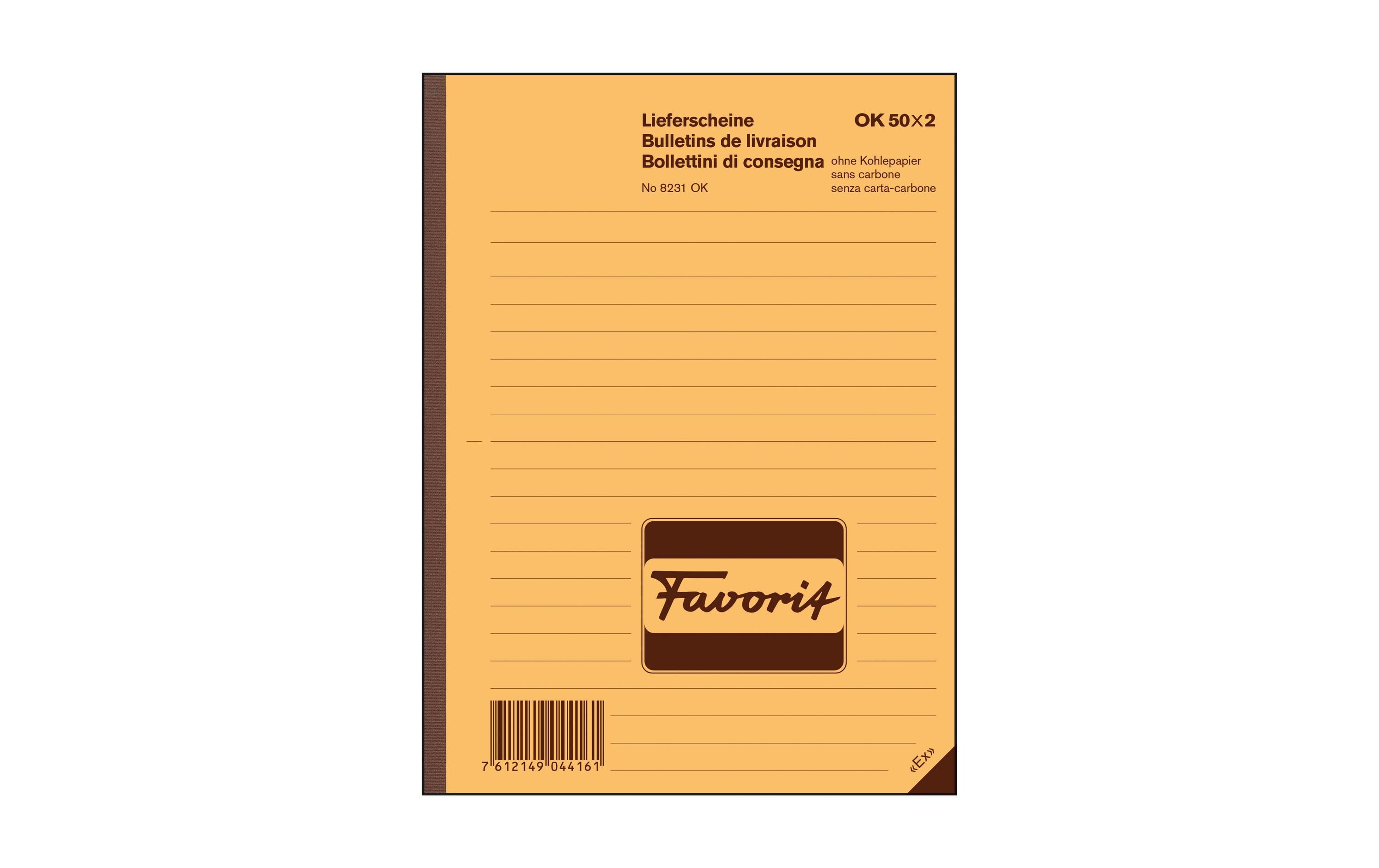 Durchschreibebuch A5 Lieferscheine, 50 x 2 BlattLieferscheine-Buch