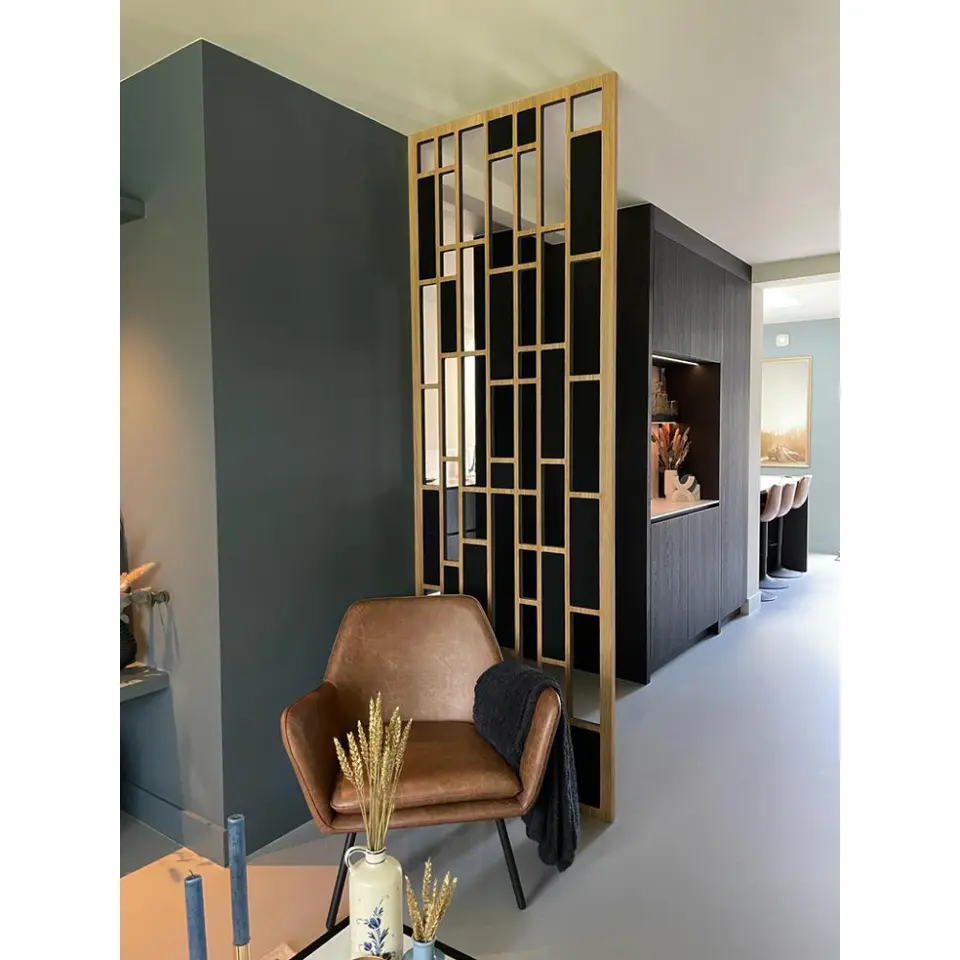 Akoestisch wandpaneel PET-vilt - 100x100 cm - Zwart