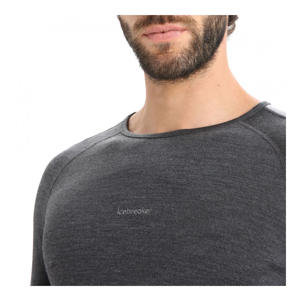 Icebreaker ZONEKNIT 260 - Sous-couche Homme jet hthr/blk/metro h/cb