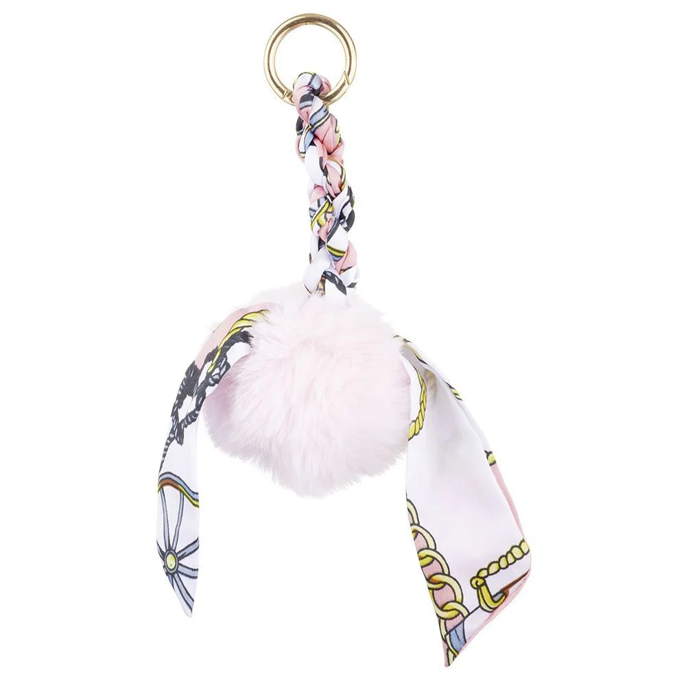 Porte clé pompon et foulard