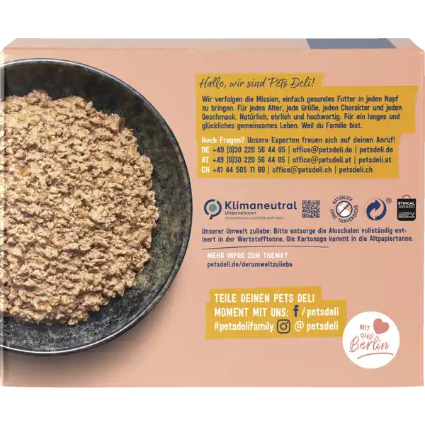 Nassfutter Feinschmecker Pâté Multipack Pute & Rind