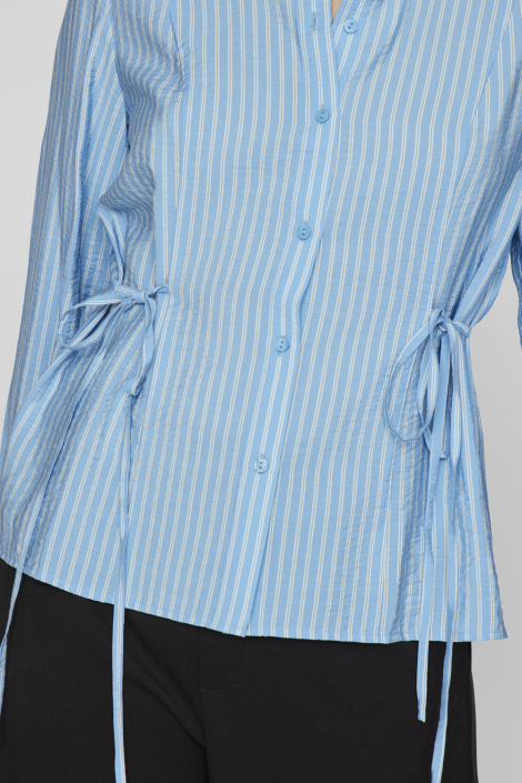 Vila blauwe dames blouse