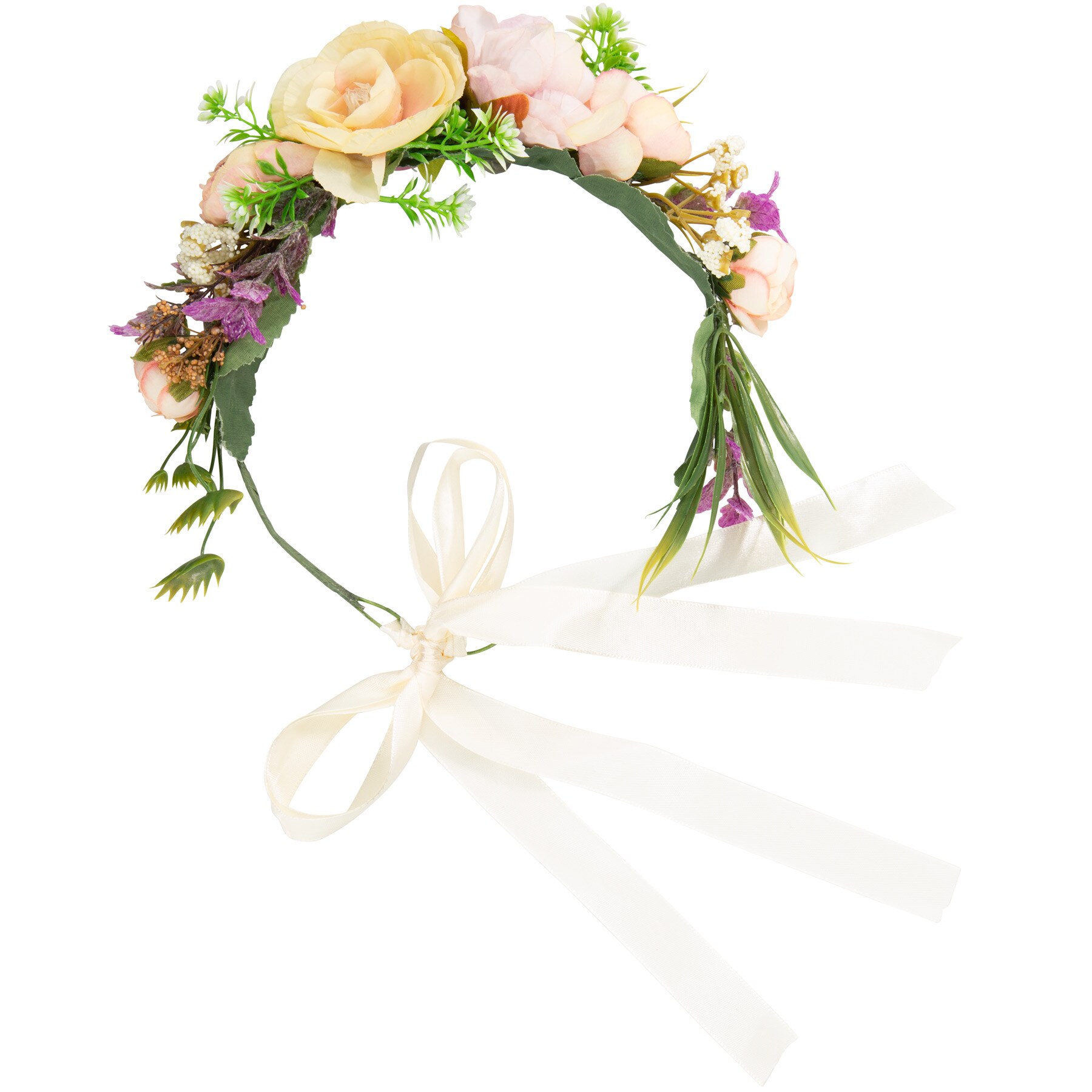 tectake® Blumenkranz Alpenglühen