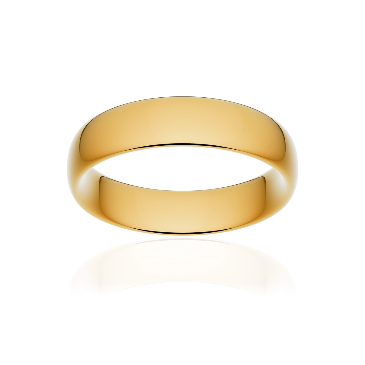 Alliance or 750 jaune poli ruban confort 5,5mm