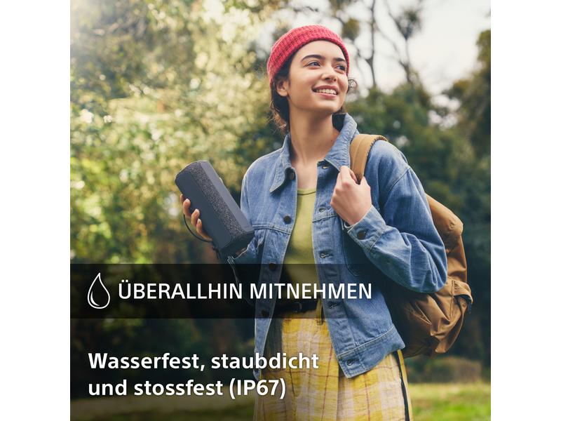 Sony Bluetooth Speaker SRS-XE200 Blau Kraftvoller Sound – überall mitnehmen