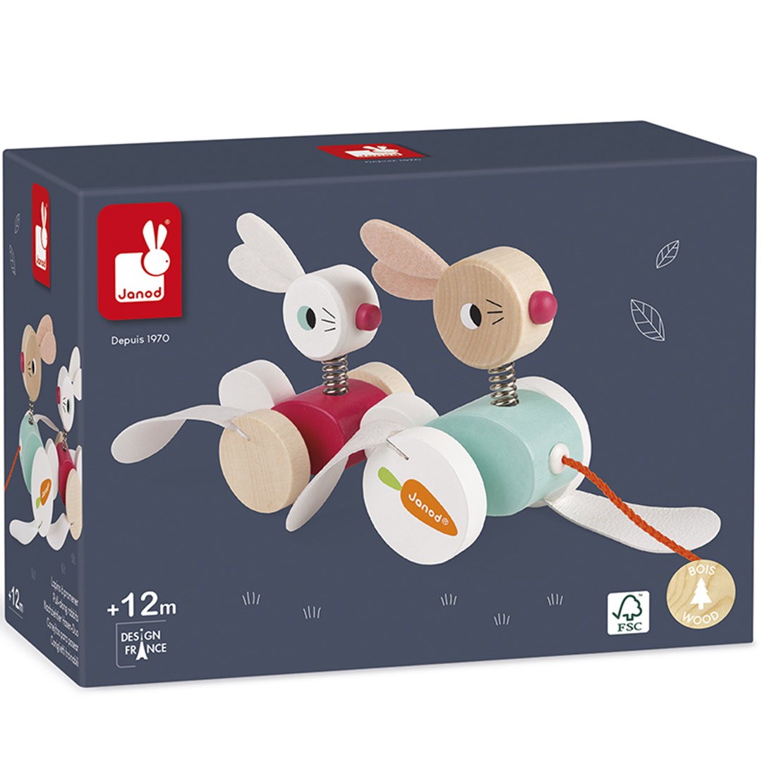Janod trekfiguur zigolos - konijnen
