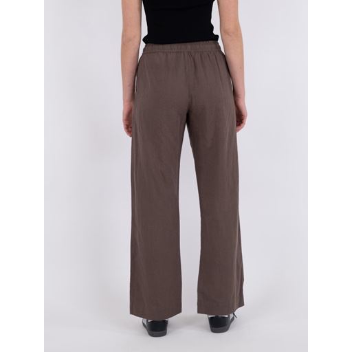 Neo Noir Sonar Linen Bukser, Brown, 38