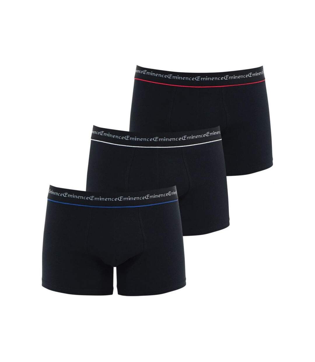 EMINENCE Lot de 3 Boxers Homme Coton BUSINESS21 Noir Noir Noir