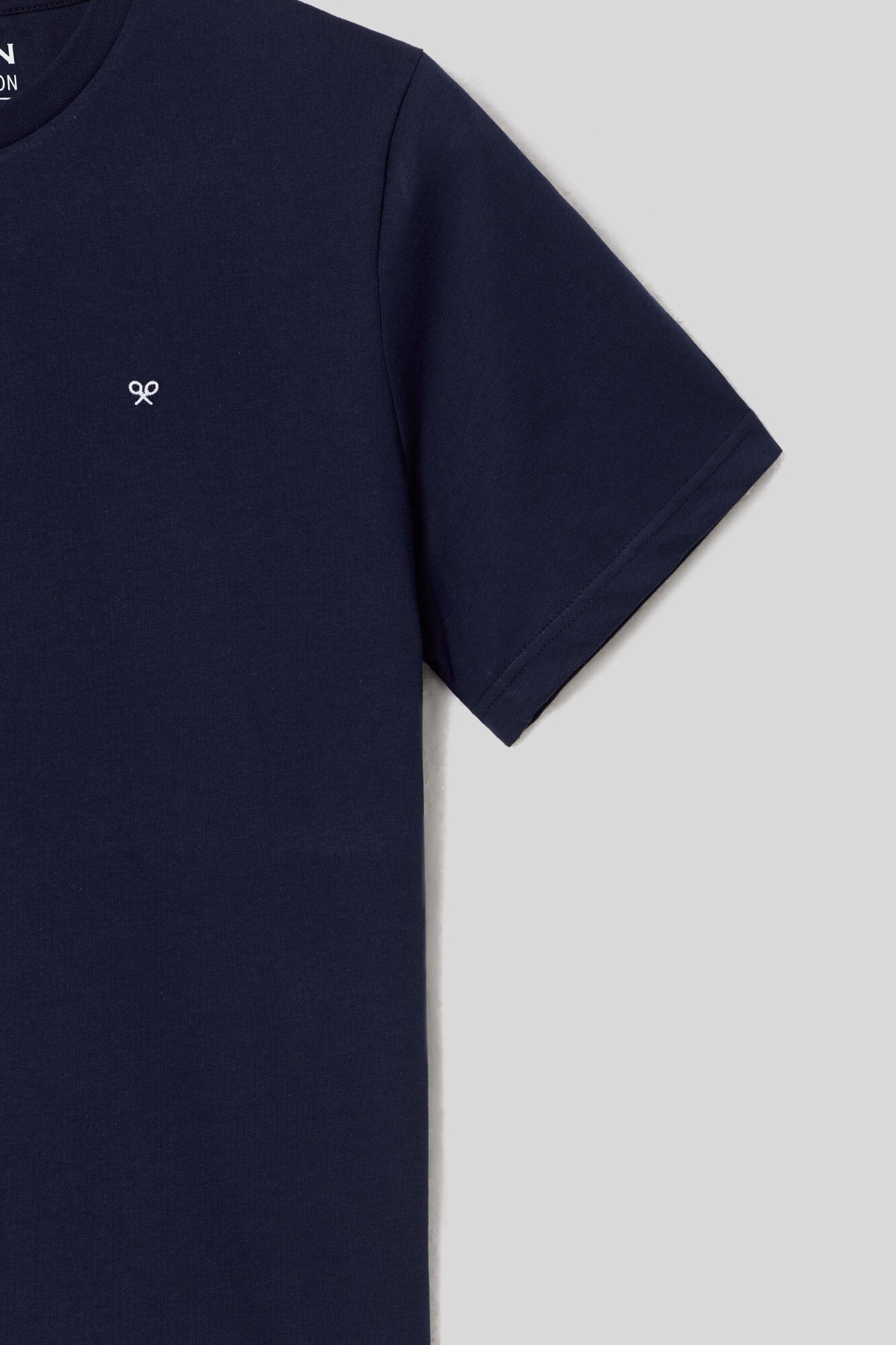 Camiseta Mini Raquete Lisa Azul Marinho - Azul Marinho