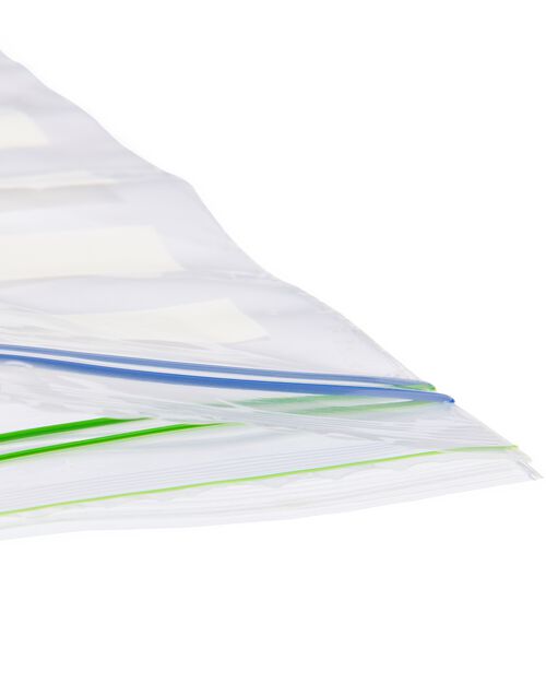 20 sacs refermables 1L avec zips et fond