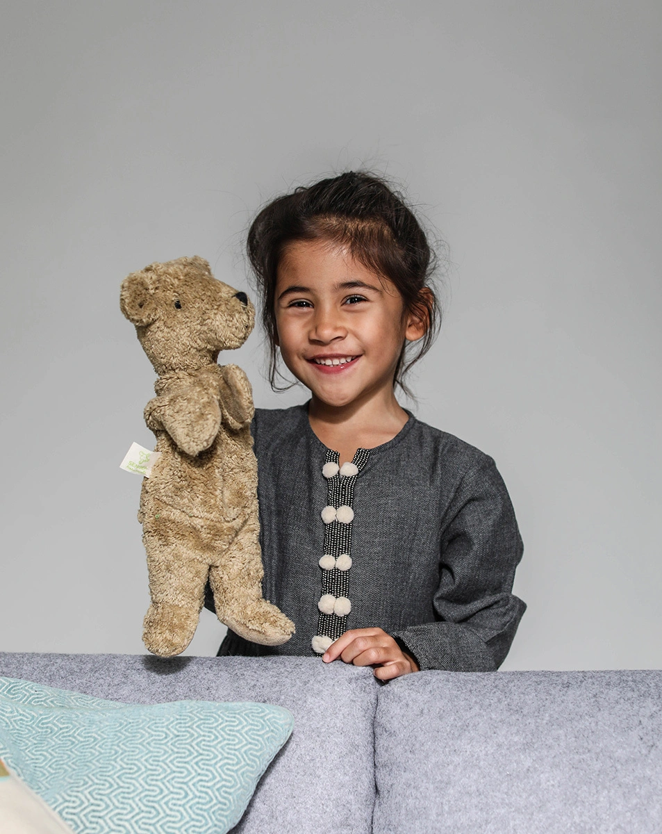 Handspielpuppe BÄR (33x27,8) in braun