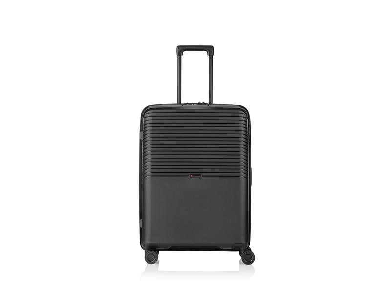 PACK EASY Reisekoffer Jet Cabin M, Schwarz Trolley